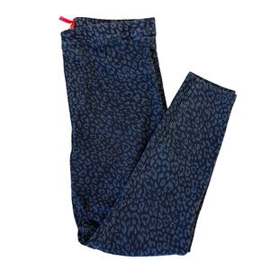 SPANX Blue Leopard Print Women Jeans